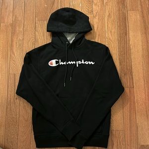 Men’s Champion Powerblend Fleece Graphic Pullover Hoodie Size Small